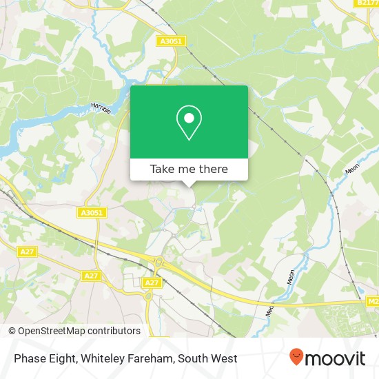 Phase Eight, Whiteley Fareham map