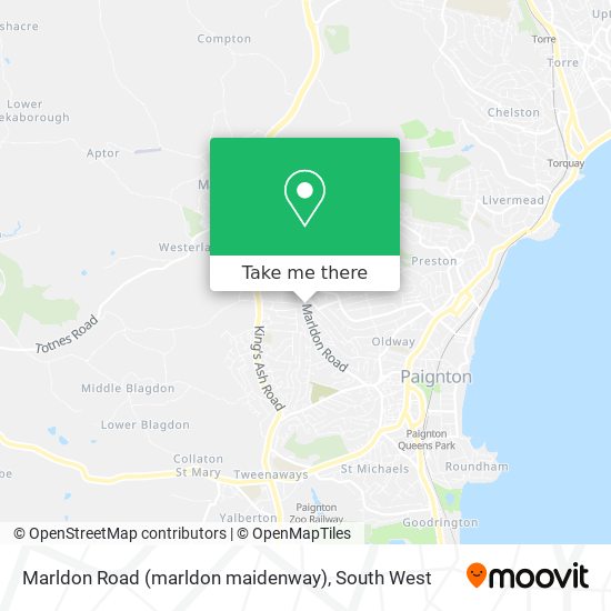 Marldon Road (marldon maidenway) map