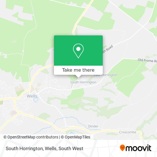 South Horrington, Wells map