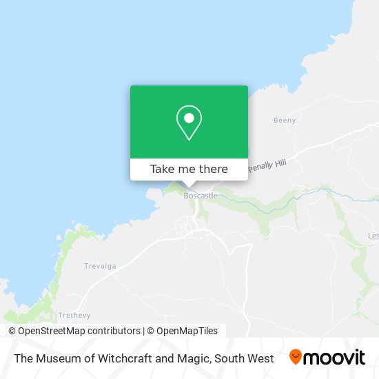 The Museum of Witchcraft and Magic map