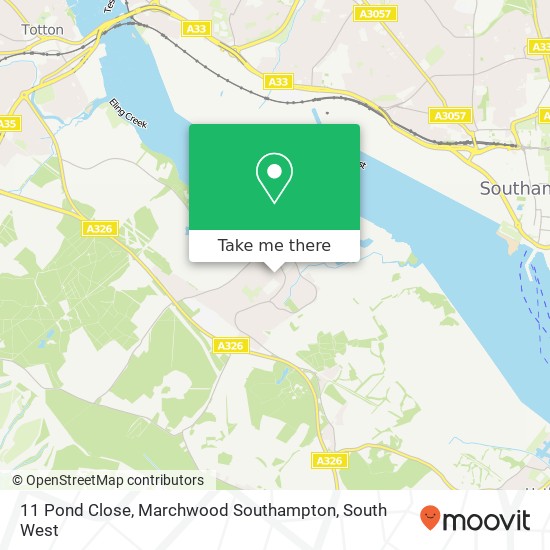 11 Pond Close, Marchwood Southampton map
