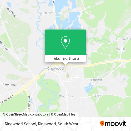 Ringwood School, Ringwood map