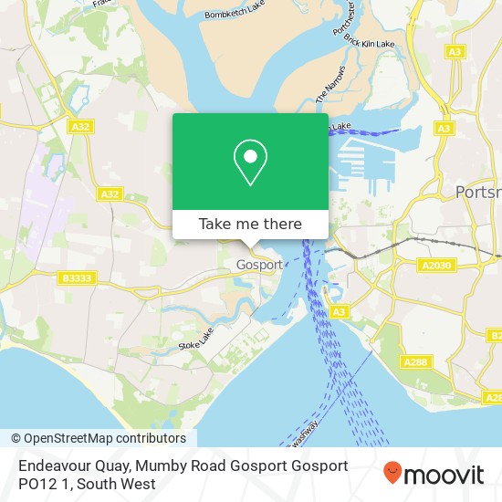 Endeavour Quay, Mumby Road Gosport Gosport PO12 1 map