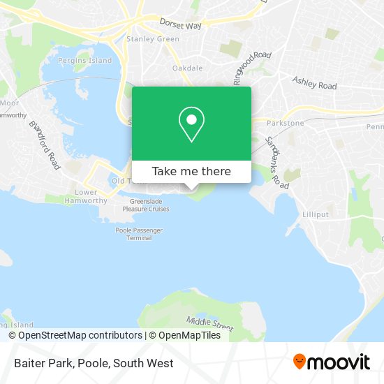 Baiter Park, Poole map