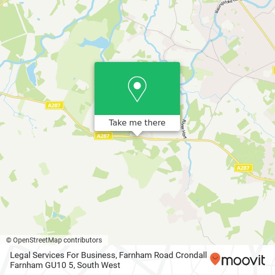 Legal Services For Business, Farnham Road Crondall Farnham GU10 5 map