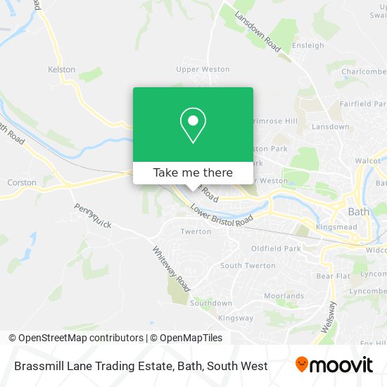 Brassmill Lane Trading Estate, Bath map