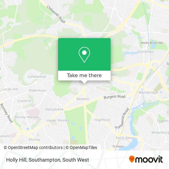 Holly Hill, Southampton map