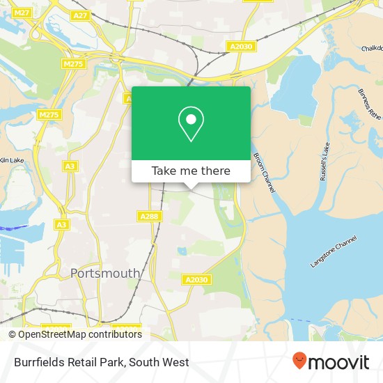 Burrfields Retail Park map