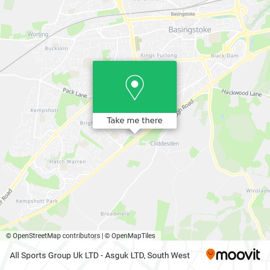 All Sports Group Uk LTD - Asguk LTD map