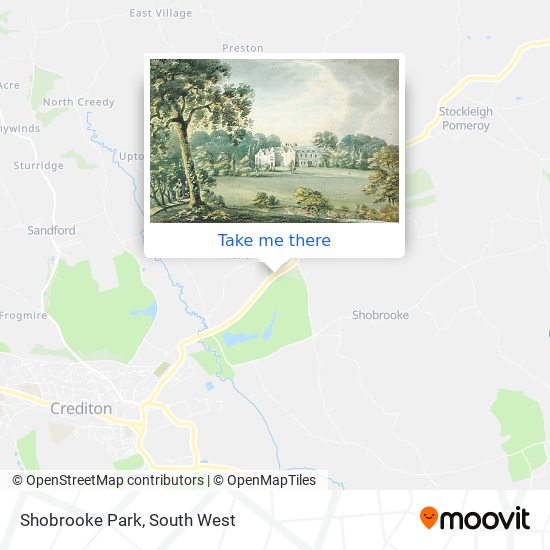 Shobrooke Park map