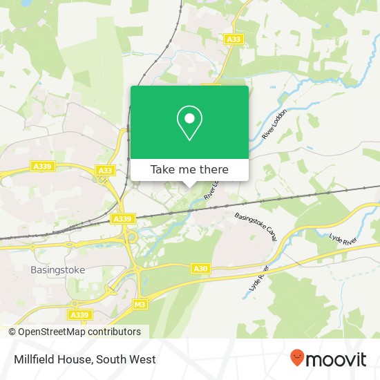 Millfield House map