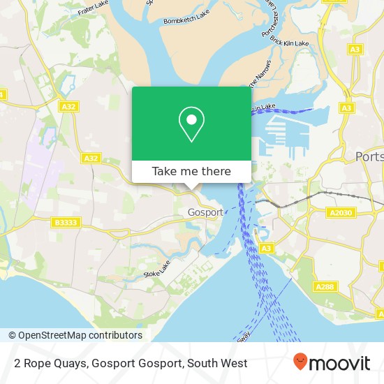 2 Rope Quays, Gosport Gosport map