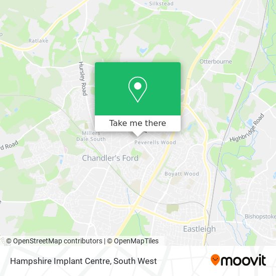 Hampshire Implant Centre map