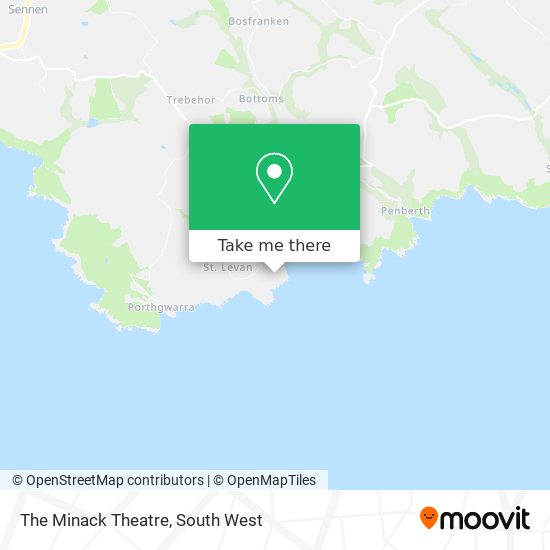 The Minack Theatre map