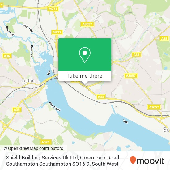 Shield Building Services Uk Ltd, Green Park Road Southampton Southampton SO16 9 map