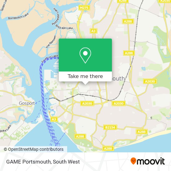 GAME Portsmouth map