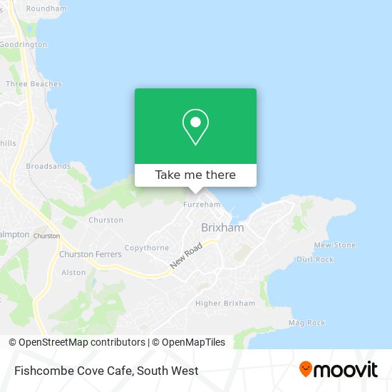 Fishcombe Cove Cafe map