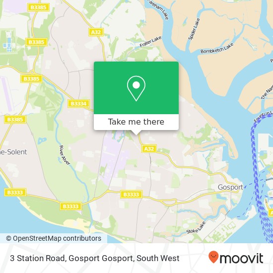 3 Station Road, Gosport Gosport map