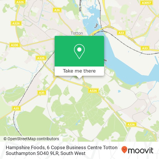 Hampshire Foods, 6 Copse Business Centre Totton Southampton SO40 9LR map