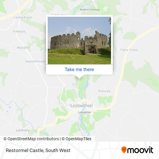 Restormel Castle map
