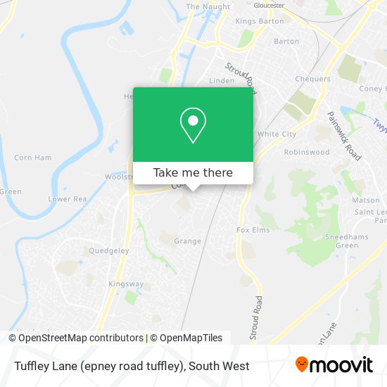 Tuffley Lane (epney road tuffley) map