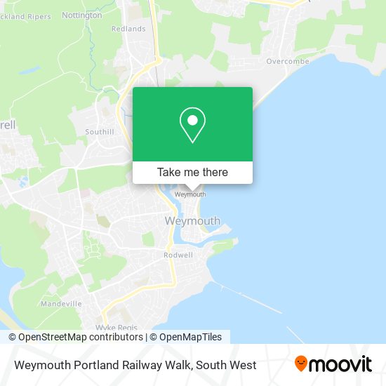 Weymouth Portland Railway Walk map