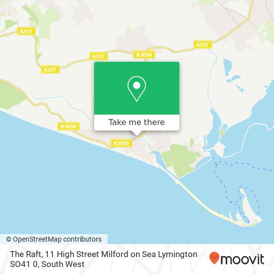 The Raft, 11 High Street Milford on Sea Lymington SO41 0 map