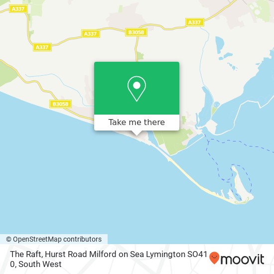 The Raft, Hurst Road Milford on Sea Lymington SO41 0 map