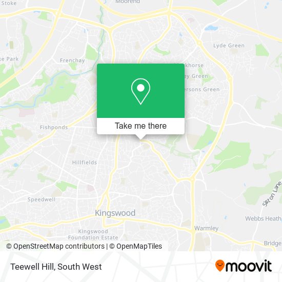 Teewell Hill map