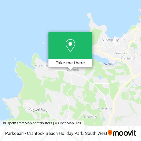 Parkdean - Crantock Beach Holiday Park map