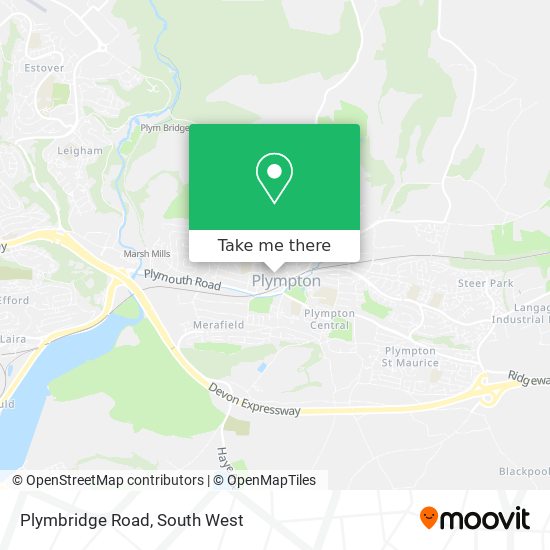 Plymbridge Road map