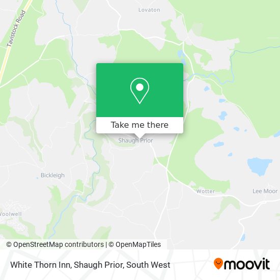 White Thorn Inn, Shaugh Prior map