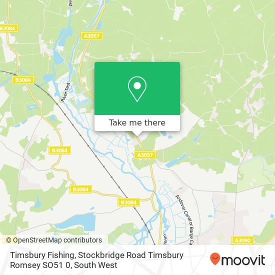 Timsbury Fishing, Stockbridge Road Timsbury Romsey SO51 0 map