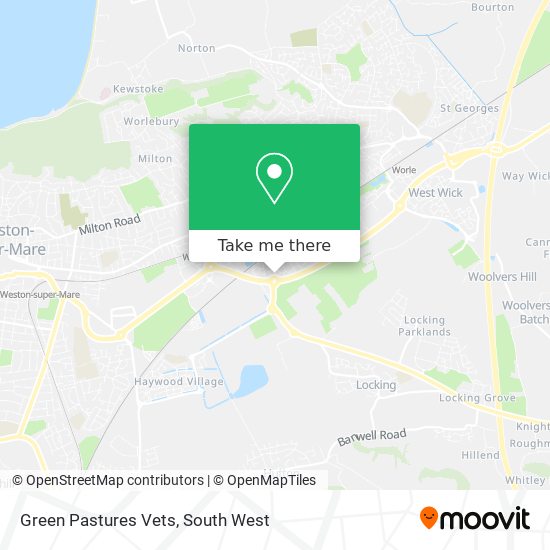 Green Pastures Vets map