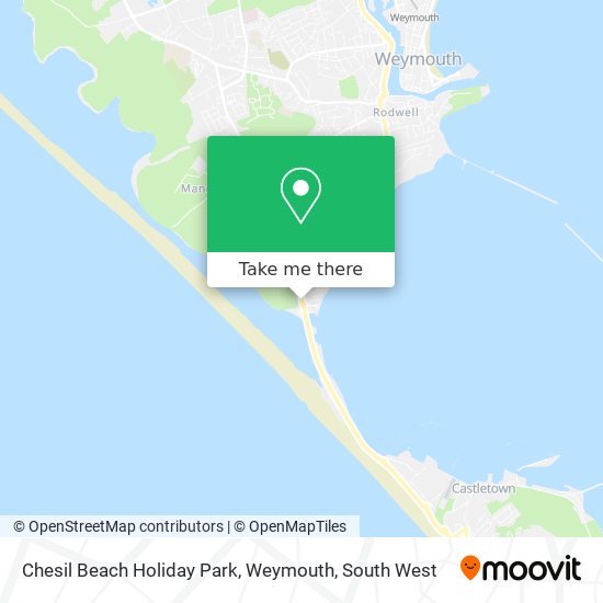 Chesil Beach Holiday Park, Weymouth map