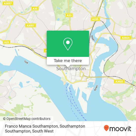 Franco Manca Southampton, Southampton Southampton map