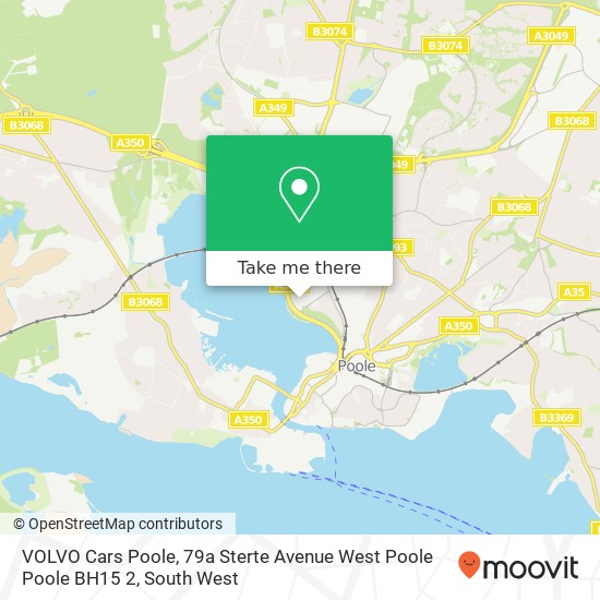 VOLVO Cars Poole, 79a Sterte Avenue West Poole Poole BH15 2 map