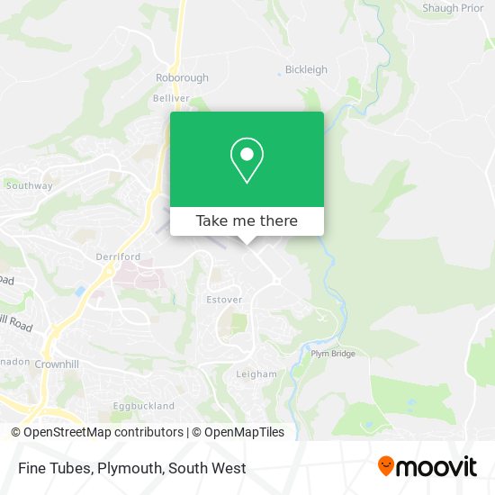Fine Tubes, Plymouth map