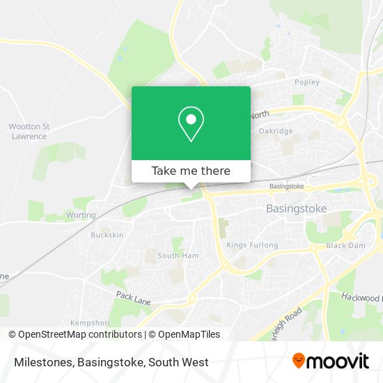 Milestones, Basingstoke map