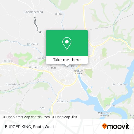 BURGER KING map