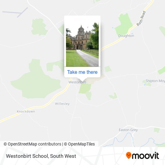 Westonbirt School map