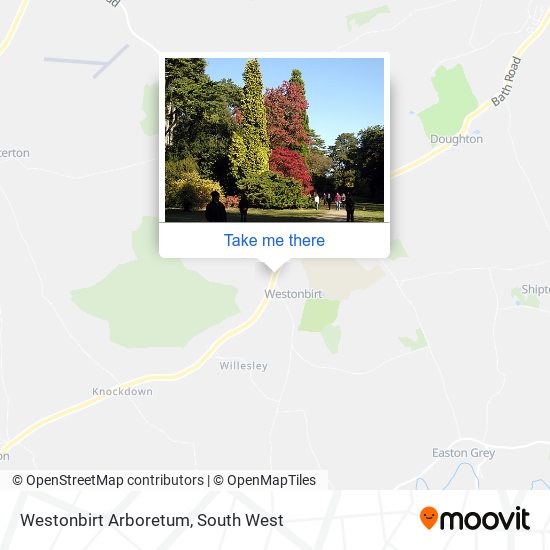 Westonbirt Arboretum map