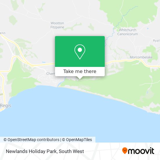 Newlands Holiday Park map