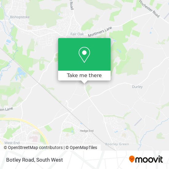 Botley Road map