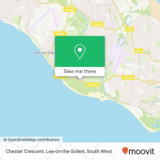 Chester Crescent, Lee-on-the-Solent map