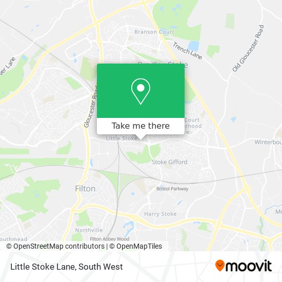 Little Stoke Lane map