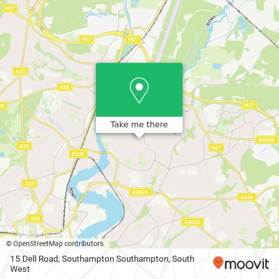 15 Dell Road, Southampton Southampton map
