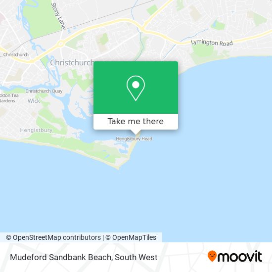 Mudeford Sandbank Beach map