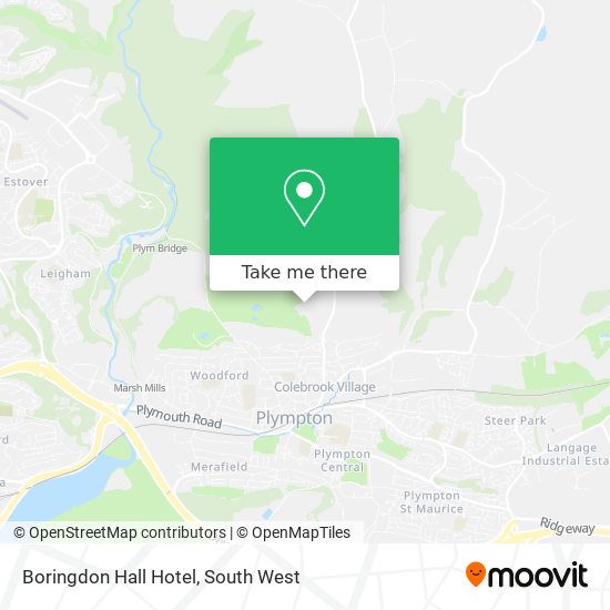 Boringdon Hall Hotel map