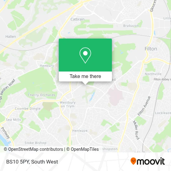 How to Get to BS10 5PY in Bristol by Bus?